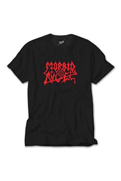 Karadeniz Tricou negru cu logo Morbid Angel