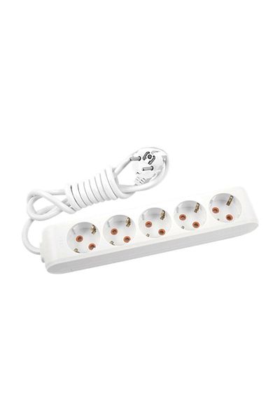 VİKO Multilet Wired Switched Grounded Five Group Socket Extension 3 m