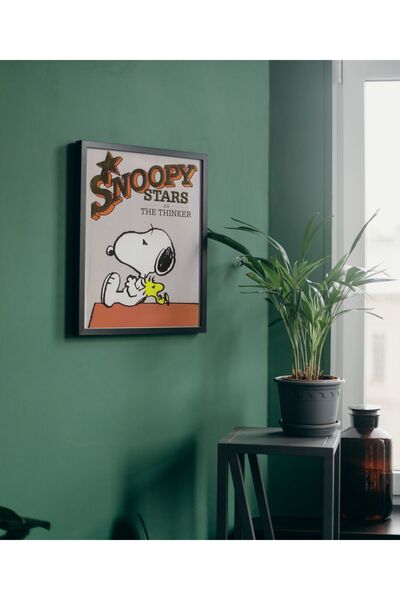 Arthopia Poster Pinterest cu Snoopy Stars As The Thinker, tablou decorativ în...