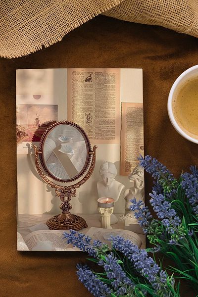 Bytwo Mirror Decorated Soft Design Decorative Box - Book Box - Decorative Box