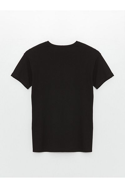 LC Waikiki Tricou LCW pentru damă - Gât crew, imprimeu cu pietre, mânecă scurtă