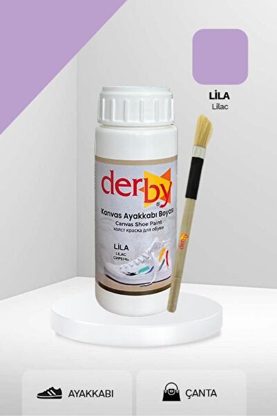 Derby Lila Kanvas - Bez / Kumaş Ayakkabı Boyası 100 ml