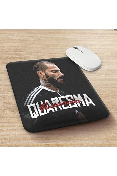 OFFSIDESIGN Ορθοπεδικό μαξιλαράκι ποντικιού Ricardo Quaresma Μαύρο Λευκό Σχέδιο