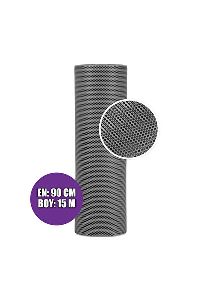 SeraTrend KAYDIRMAZ BAL PETEK PASPAS 90cmX15metre GRİ PVC Z MAT PAS PAS  İÇ D...