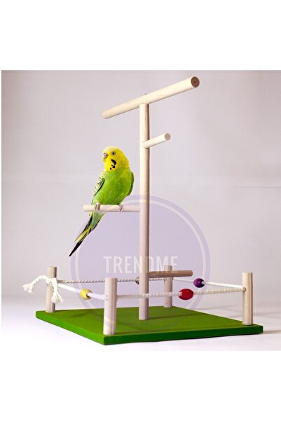 UniqBirdToys Trendme Wooden Bird Playground 2