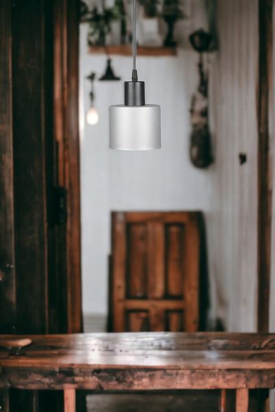 Fer Avize Mısra Modern Design Metal Headboard White Color Pendant Lamp Cafe - Kitchen Single Chandelier