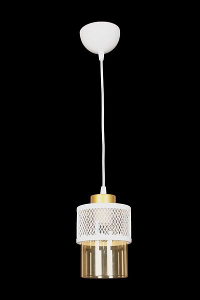 Fer Avize Fantastic Modern Design Pendant Lamp White Color Honey Glass Hall - Kitchen Single Chandelier