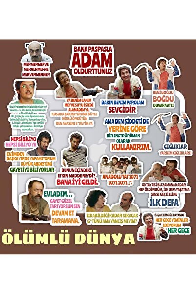 BENİMSER REKLAM Ölümlü Dünya Defter Suluk Laptop Notebook Tablet Telefon Kılı...