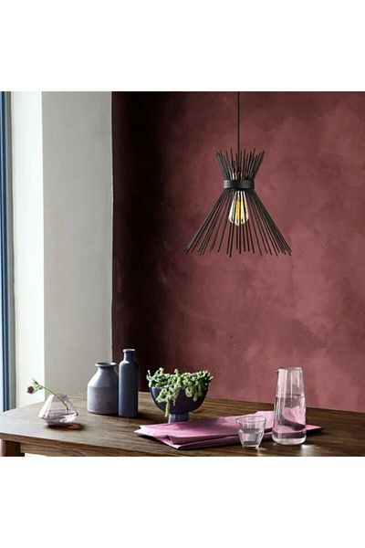 Fer Avize Black Modern Hedgehog - Single Chandelier Kitchen