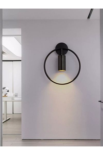 Fer Avize Spoti Modern Design Black Color (WHITE LIGHT) Spot Led Cafe - Kitchen Sconce
