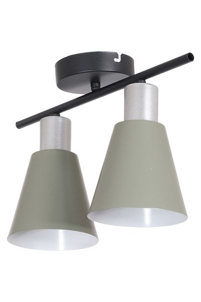 Fer Avize Cool Modern Design Bedroom - Living Room - Kitchen - Cafe Green Color 2-Piece Chandelier