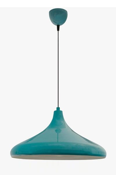 Fer Avize Nil Modern Metal Finish Turquoise Color Pendant Lamp Cafe - Kitchen Single Chandelier