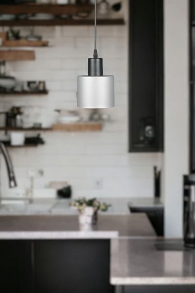 Fer Avize Mısra Modern Design Metal Headboard White Color Pendant Lamp Cafe - Kitchen Single Chandelier