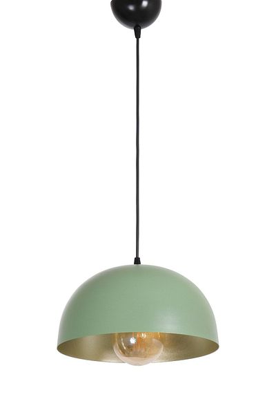 Fer Avize Madrid Special Design Cafe - Kitchen Model Metal Green Pendant Lamp Single Chandelier