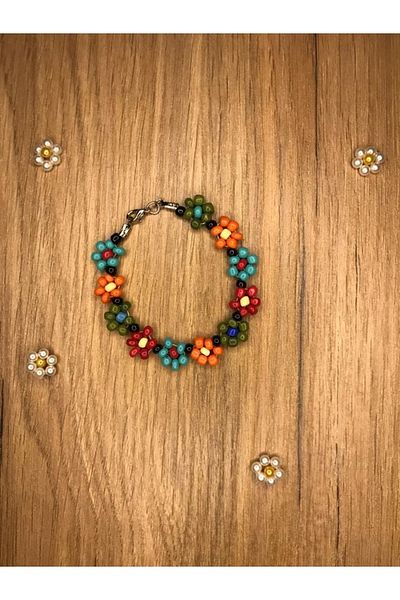 Stoneday Daisy Detailed Colorful Special Design Bracelet