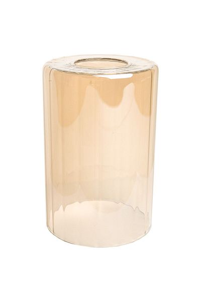 Fer Avize Fercam Chandelier - Cylinder Honey Colored Glass