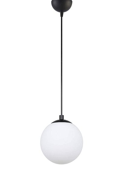 Fer Avize Mini Document Modern Design Black Color White Glass Pendant Lamp Hall - Kitchen Single Chandelier