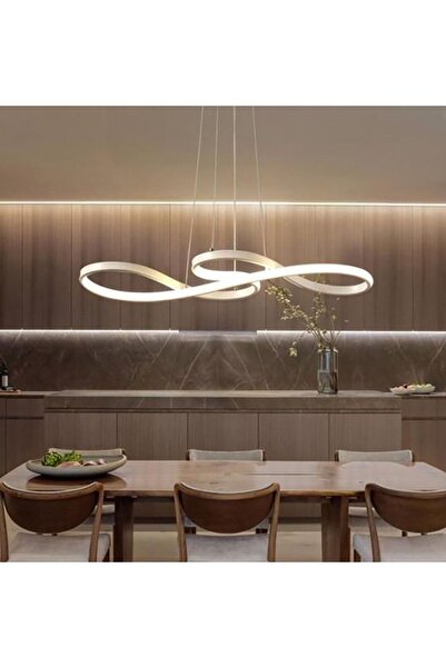 Fer Avize Selin Modern Tasarım Beyaz Renk Beyaz Ledli Cafe - Mutfak - Salon L...