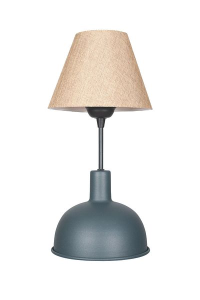 Fer Avize Prague Modern Design Brown Headed Anthracite Base Lampshade - Table - Night Lamp
