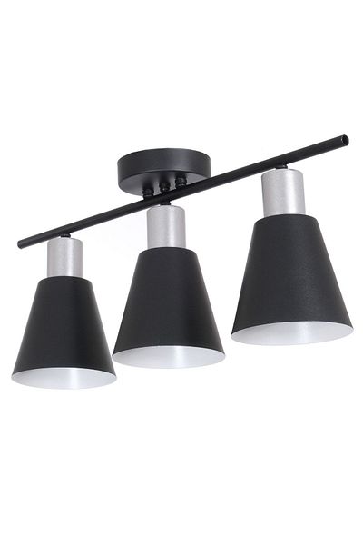 Fer Avize Cool Modern Design Bedroom - Living Room - Kitchen - Cafe Black Color 3-Piece Chandelier