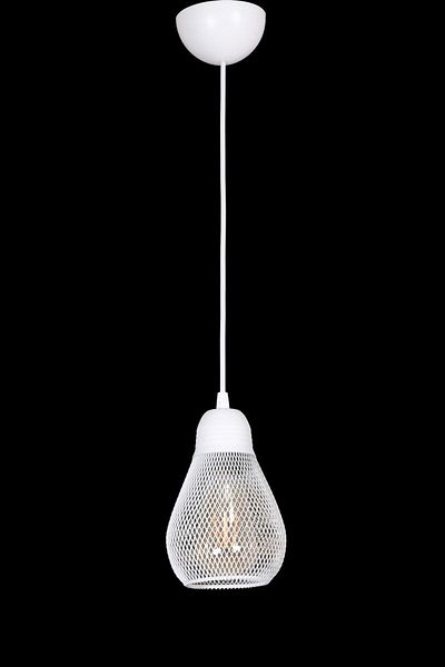Fer Avize Small Rustic Modern Design White Color - Cafe - Living Room - Bedroom - Children's Room Wire Single Chandelier