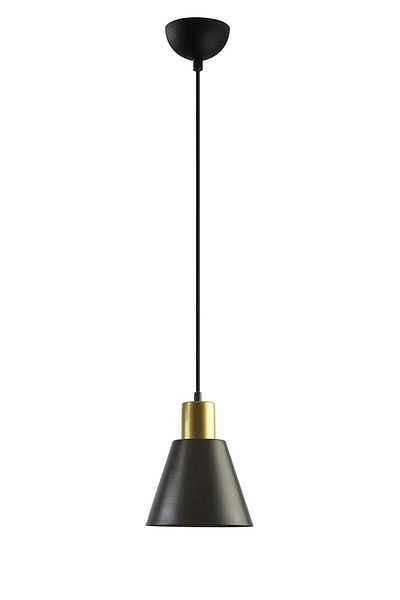Fer Avize Trend Modern Design Cafe - Kitchen Black Gold Color Single Chandelier