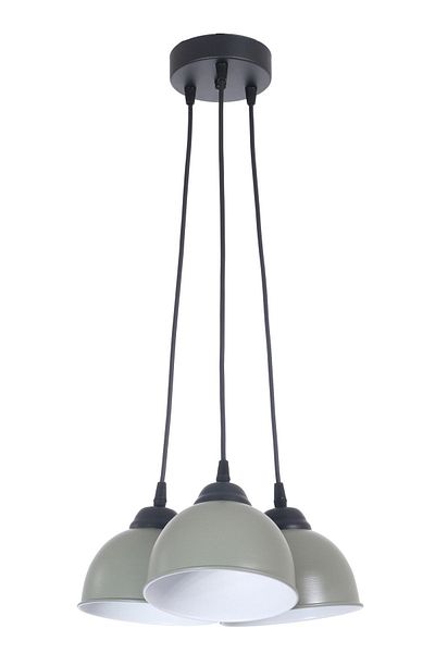 Fer Avize Zero Modern Design Bedroom - Cafe - Kitchen - Living Room Green Color 3-Piece Chandelier