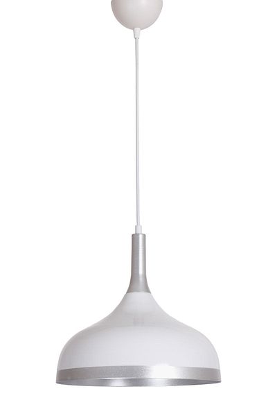 Fer Avize Cosmos Special Design Cafe - Kitchen Model Metal White Inside Gray Pendant Lamp Single Chandelier
