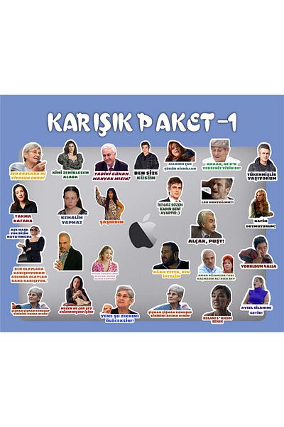 BENİMSER REKLAM مزيج مختلط من ملصقات حافظة هاتف الكمبيوتر المحمول