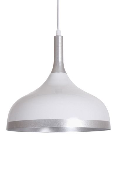 Fer Avize Cosmos Special Design Cafe - Kitchen Model Metal White Inside Gray Pendant Lamp Single Chandelier