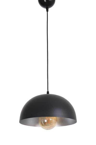 Fer Avize Madrid Special Design Cafe - Kitchen Model Metal Black Inside Gray Pendant Lamp Single Chandelier
