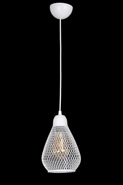 Fer Avize Large Rustic Modern Design White Color - Cafe - Living Room - Bedroom - Children's Room Wire Single Chandelier