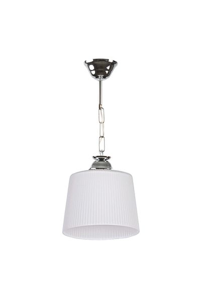 Fer Avize Space Modern Chandelier White Glass Single Chandelier
