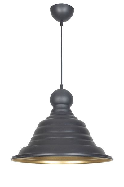 Fer Avize Egyptian Modern Design Black Inside Gold Color Metal Cafe - Kitchen Single Chandelier