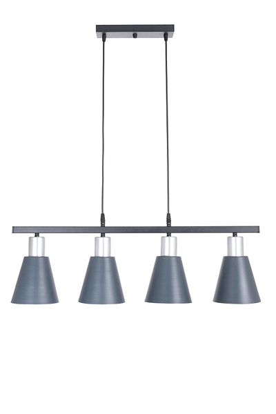 Fer Avize Trend Modern Design Kitchen Living Room Gray Lampholder Anthracite Color 4-Piece Chandelier