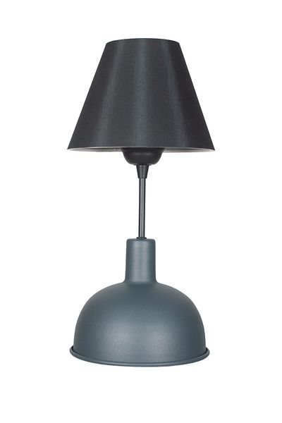 Fer Avize Prague Modern Design Black Headed Anthracite Base Lampshade - Table - Night Lamp