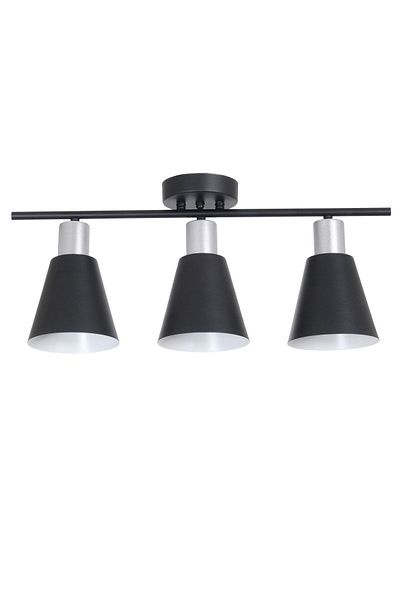 Fer Avize Cool Modern Design Bedroom - Living Room - Kitchen - Cafe Black Color 3-Piece Chandelier