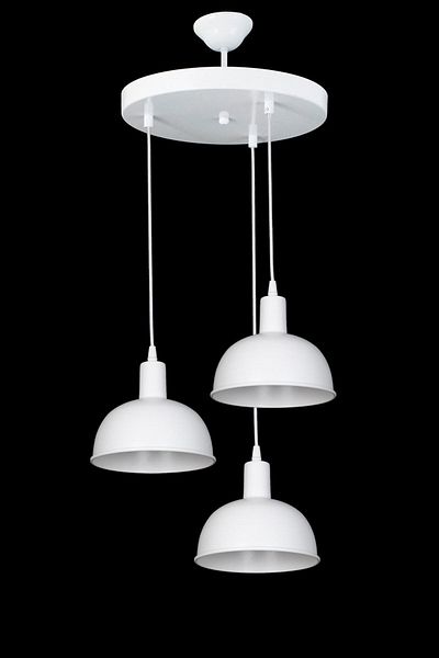 Fer Avize Prague Modern Children's Room - Cafe - Living Room - Kitchen 3-Piece White Color 3-Piece Chandelier