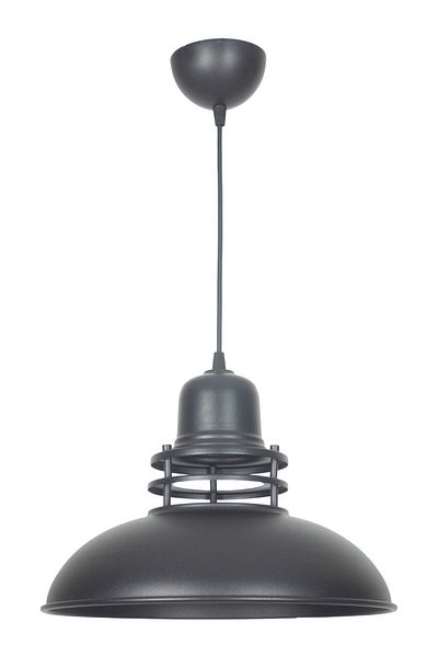 Fer Avize Lantern Modern Design Finished Pendant Lamp Metal Black Color Cafe - Kitchen Single Chandelier