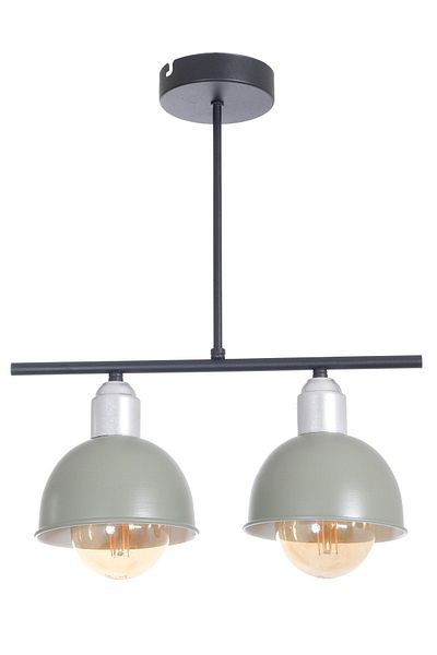 Fer Avize Elton Modern Design Bedroom - Living Room - Kitchen - Cafe Green Color 2-Piece Chandelier