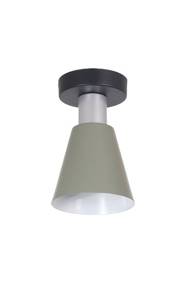 Fer Avize Pancu Modern Design Cafe Kitchen Hall Living Room Low Ceiling Green Color Metal Single Chandelier