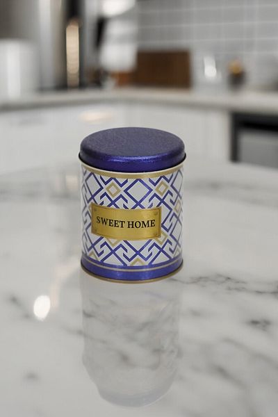 EVLE Ef079-93 Turkish Blue_swt Home Patterned Spice Bowl 0.6 Lt