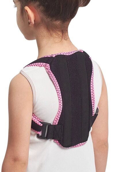 Ankaflex Pink Unisex Standard Size Anti-Hunchback Upright Posture Corset Adjustable for Children