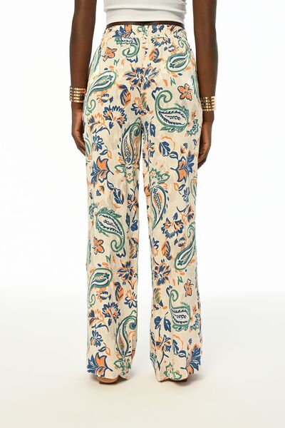 Orfeo Negro Γυναικείο παντελόνι Cozy Fit - Φαρδύ πόδι και ελαστική μέση με σχέδιο