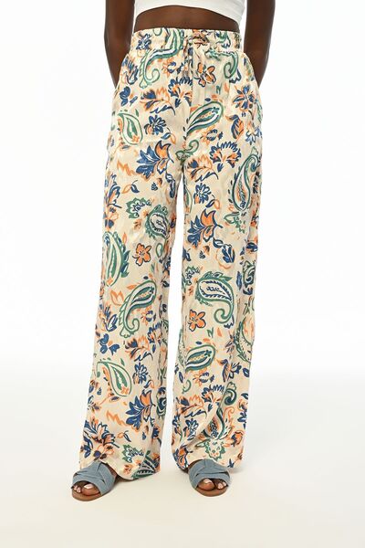 Orfeo Negro Γυναικείο παντελόνι Cozy Fit - Φαρδύ πόδι και ελαστική μέση με σχέδιο