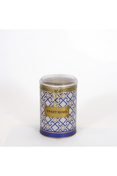 EVLE Ef112-a9 Turkish White Blue_swt Home Patterned Spice Shaker 1 Lt