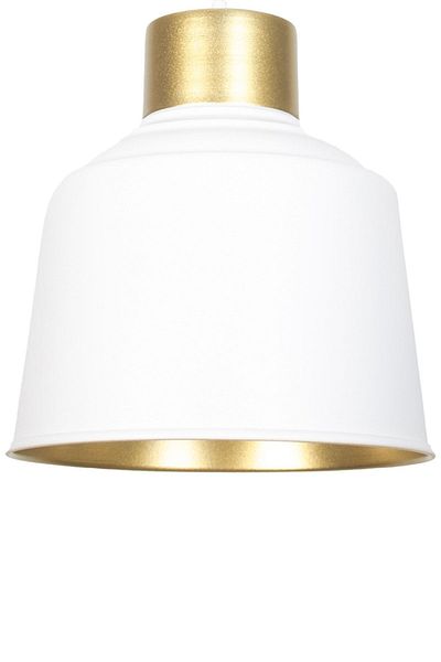 Fer Avize Bonita Modern Design Antique Detailed White Inside Gold Color Metal Cafe - Kitchen Single Chandelier