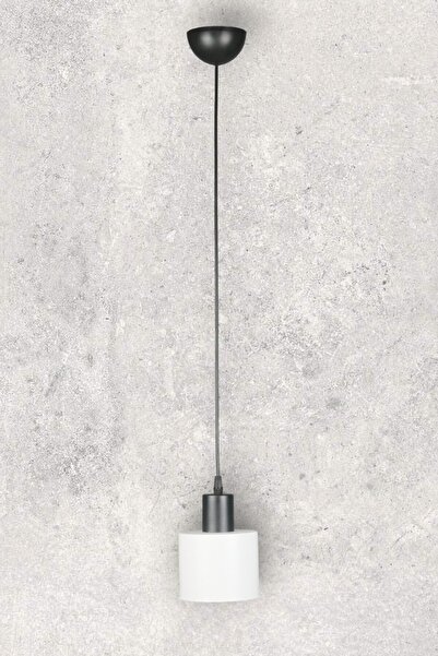 Fer Avize Mısra Modern Tasarım Metal Başlık Beyaz Renk Sarkıt Cafe - Mutfak Tekli Avize