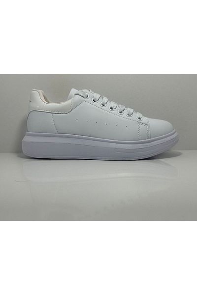 Best Of B150 White Thick Sole Casual Men's Sneakers
