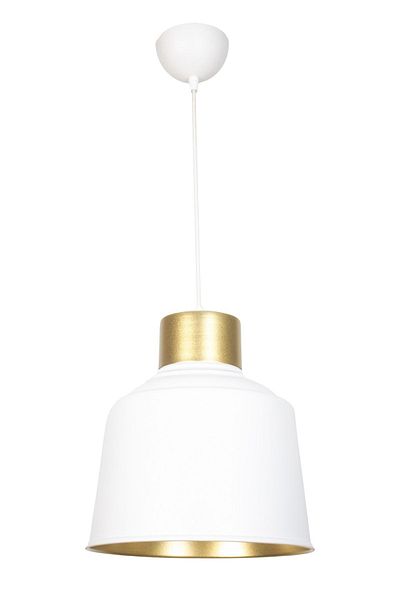 Fer Avize Bonita Modern Design Antique Detailed White Inside Gold Color Metal Cafe - Kitchen Single Chandelier